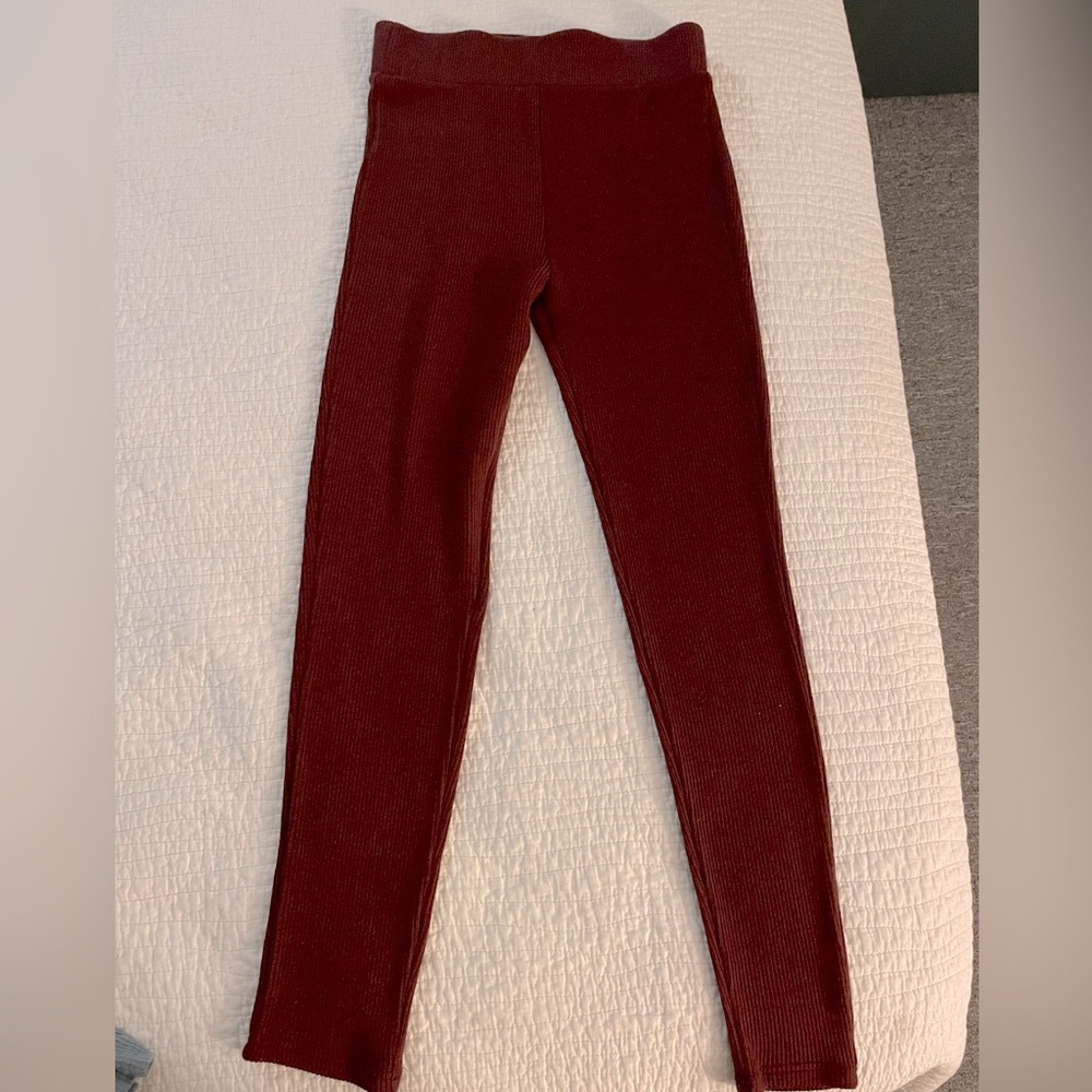 Rib knit leggings
